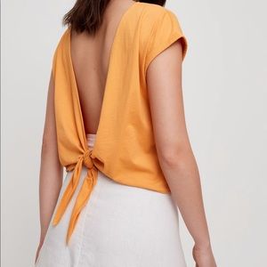 Forest Green Aritzia Adela top